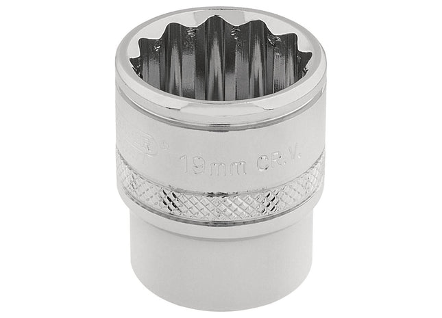 Draper HI-TORQ 12 Point Socket, 3/8" Sq. Dr., 19mm 32797 Draper - Town Tools 