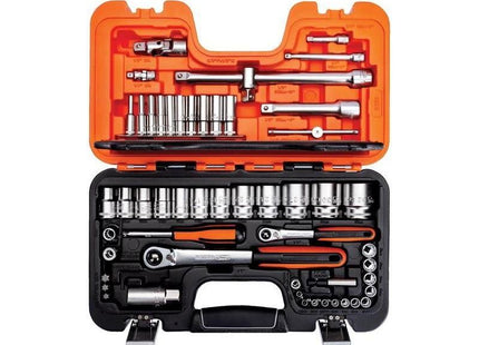 Bahco S560 1/4 & 1/2in Drive Socket Set, 56 Piece Bahco - RockBottom Northampton