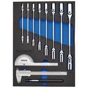 Bunker Knee Wrench, Measuring and Pick-up Set in EVA Foam Inlay (10 Piece) Draper - Town Tools