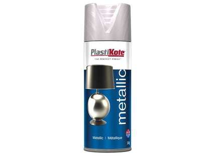 Plastikote Metallic Spray Brushed Nickel 400ml PlastiKote - RockBottom Nothampton
