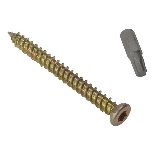 Forgefix Concrete Frame Screw TORX® Compatible High-Low Thread ZYP 7.5 x 82mm Box 100 ForgeFix - RockBottom Northampton