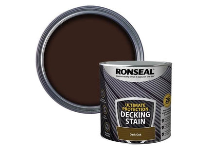 Ronseal Ultimate Protection Decking Stain Dark Oak 2.5 litre Ronseal - RockBottom Nothampton