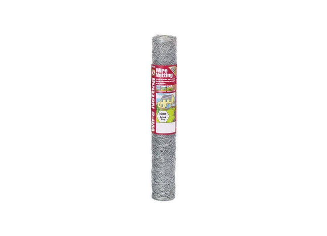 Gardman Galvanised Wire Netting 50mm² Hexagon, 10 x 0.6m Gardman - RockBottom Northampton