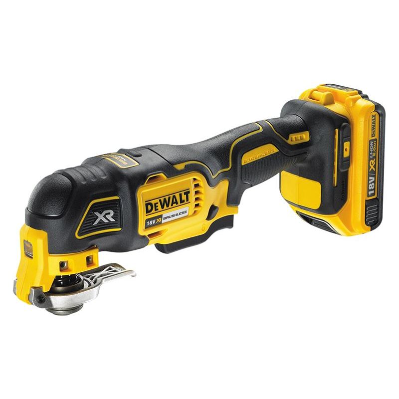 Dewalt Power Tools DCS355D1 XR Brushless Oscillating Multi-Tool 18V 1 x 2.0Ah Li-ion DeWALT Power Tools - RockBottom Northampton