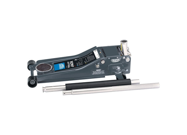 Draper Expert Professional Low Profile Garage Trolley Jack, 2 Tonne 31481 Draper - Town Tools 