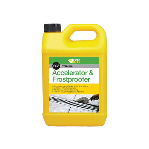Everbuild Sika 203 Accelerator & Frostproofer 5 litre Everbuild Sika - RockBottom Northamptin
