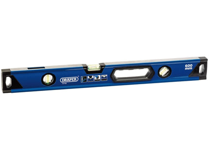 Draper Box Section Level with Side View Vial, 600mm 75102 Draper - Town Tools 