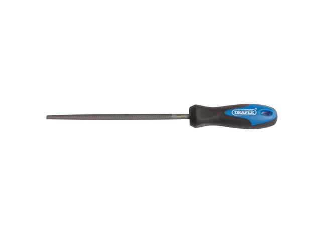 Draper Soft Grip Engineer's Round File and Handle, 150mm 00012 Draper - Town Tools 