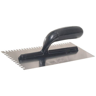 Ragni R231 Mastic Trowel U Notches Edge Plastic Handle 11 x 4.3/4in Ragni - RockBottom Nothampton
