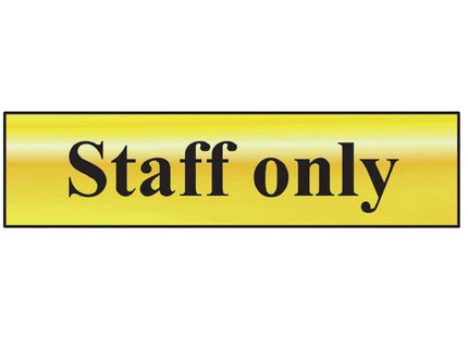 Scan Staff Only - Polished Brass Effect 200 x 50mm Scan - RockBottom Nothampton