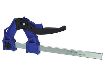 Faithfull Heavy-Duty Lever Clamp Capacity 200mm Faithfull - RockBottom Northampton