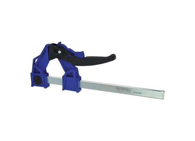 Faithfull Heavy-Duty Lever Clamp Capacity 200mm Faithfull - RockBottom Northampton