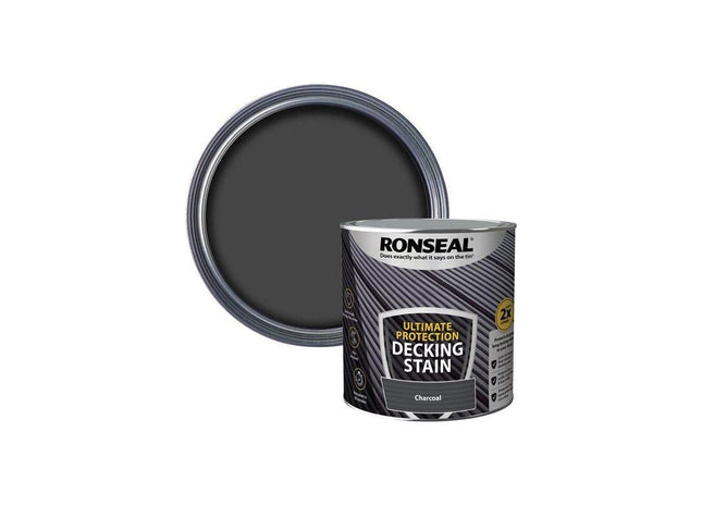 Ronseal Ultimate Protection Decking Stain Charcoal 2.5 litre Ronseal - RockBottom Nothampton