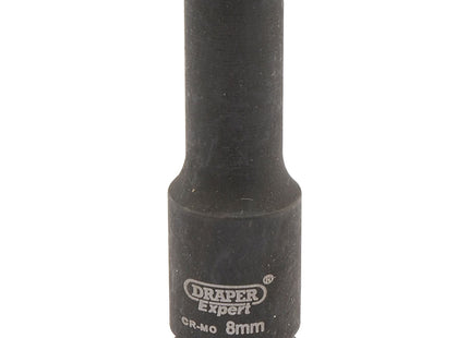 Draper Expert HI-TORQ 6 Point Deep Impact Socket, 3/8" Sq. Dr., 8mm Draper - Town Tools 