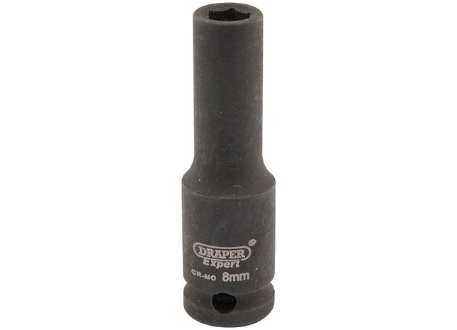 Draper Expert HI-TORQ 6 Point Deep Impact Socket, 3/8" Sq. Dr., 8mm Draper - Town Tools 