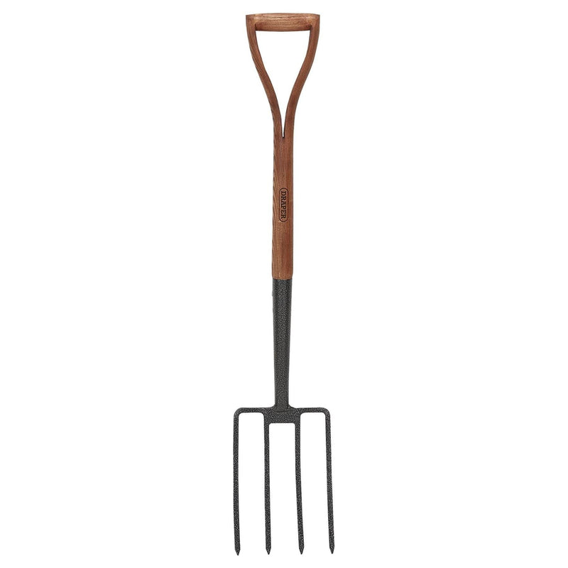 Draper Carbon Steel Garden Fork with Ash Handle 14301 Draper - Town Tools 