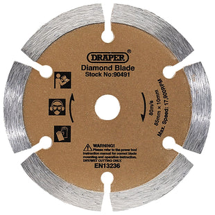 Draper Segmented Diamond Blade, 85mm 90491 Draper - Town Tools 