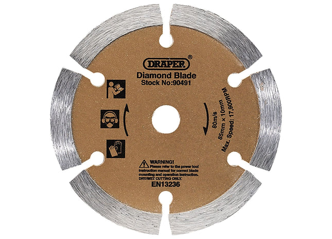 Draper Segmented Diamond Blade, 85mm 90491 Draper - Town Tools 