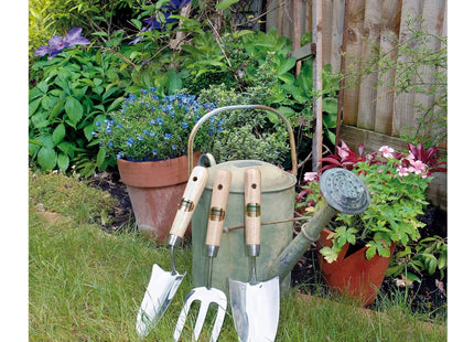 Draper Stainless Steel Hand Fork and Trowels Set with Ash Handles (3 Piece) Draper - Town Tools 