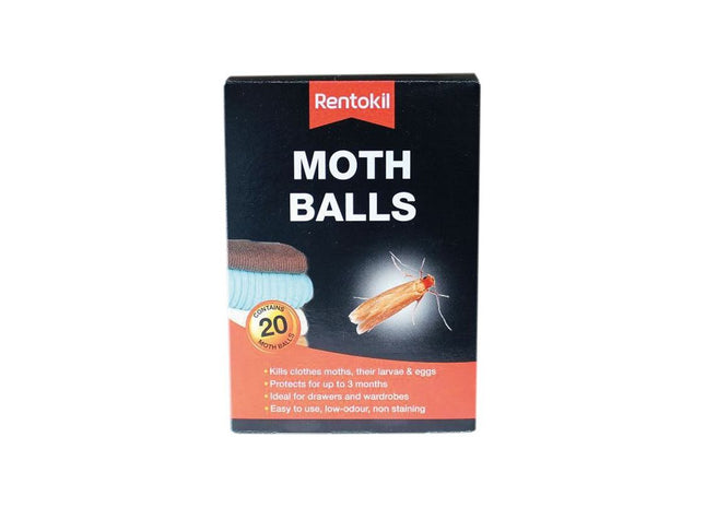 Rentokil Moth Balls (Pack 20) Rentokil - RockBottom Nothampton