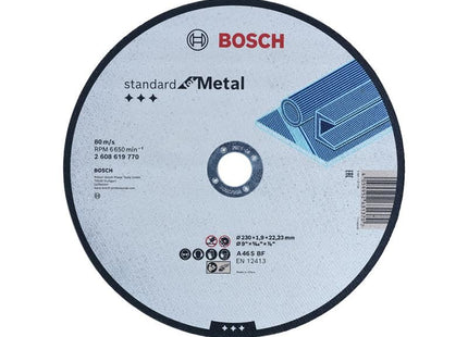 Bosch Powertool Accessories Std Metal Straight Cut Disc 230Mm Bosch Powertool Accessories - RockBottom Northampton