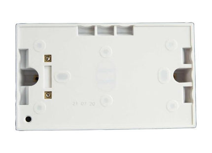 Dencon Pattress Box with Earth 2-Gang 45mm Dencon - RockBottom Northampton