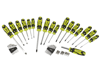 Draper Screwdriver, Hex Key and Bit Set, Green (44 Piece) 78619 Draper - Town Tools 