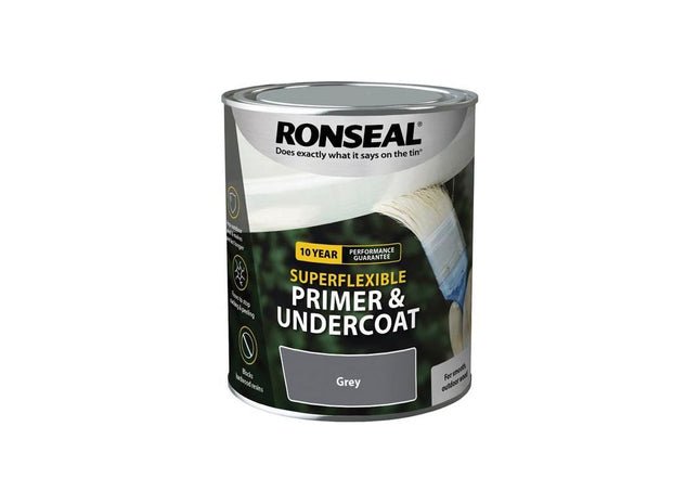 Ronseal Superflexible Primer & Undercoat Grey 750ml Ronseal - RockBottom Nothampton