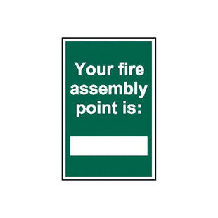 Scan Your Fire Assembly Point is - PVC Sign 200 x 300mm Scan - RockBottom Nothampton