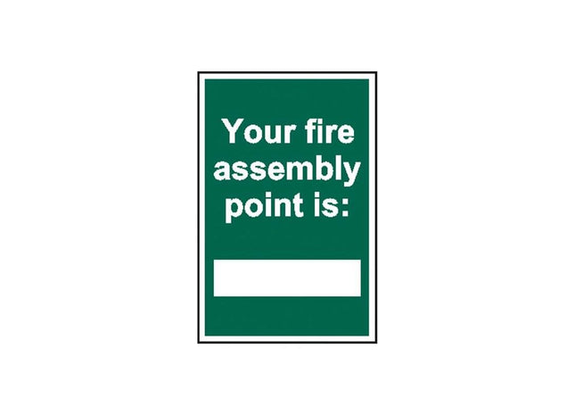 Scan Your Fire Assembly Point is - PVC Sign 200 x 300mm Scan - RockBottom Nothampton