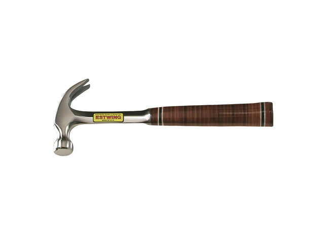 Draper Estwing E12C Curved Claw Hammer with Leather Grip, 12oz/336g Draper - Town Tools