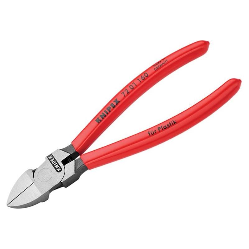 Knipex Diagonal Cutters for Plastics PVC Grip 160mm Knipex - RockBottom Northampton