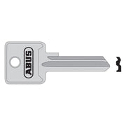 Abus Mechanical 85/50 50mm +60 Left Hand Key Blank ABUS Mechanical - RockBottom Northampton 