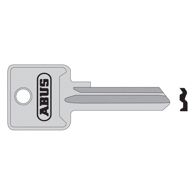 Abus Mechanical 85/50 50mm +60 Left Hand Key Blank ABUS Mechanical - RockBottom Northampton 