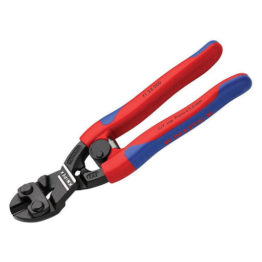 Knipex CoBolt® Compact Bolt Cutters 20° Head Multi-Component Grip 200mm Knipex - RockBottom Northampton
