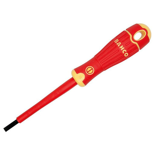 Bahco BAHCOFIT Insulated Slotted Screwdriver 10.0 x 200mm Bahco - RockBottom Northampton