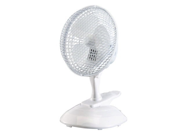Draper 230V Clip-On Desk Fan, 6"/150mm, 15W 08710 Draper - Town Tools 