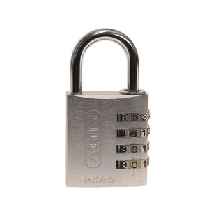 Abus Mechanical 145/40 40mm Aluminium Combination Padlock Silver 49543 ABUS Mechanical - RockBottom Northampton 