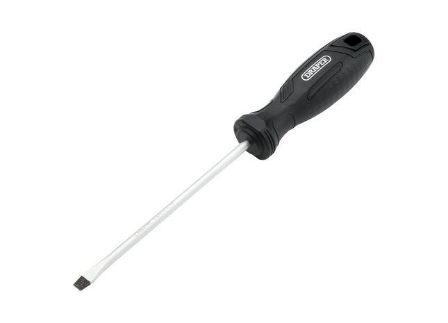 Draper Slotted Hard Grip Screwdriver, 5.5 x 125mm Draper - Town Tools