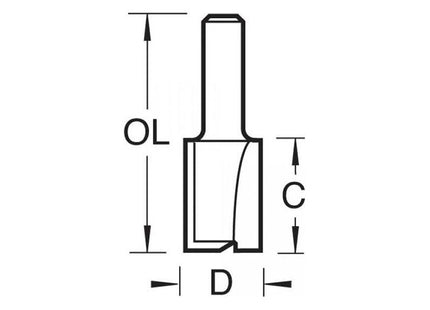 Trend 3/4 x 1/4 TCT Two Flute Cutter 8.0 x 19mm Trend - RockBottom Northampton