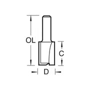 Trend 3/4 x 1/4 TCT Two Flute Cutter 8.0 x 19mm Trend - RockBottom Northampton