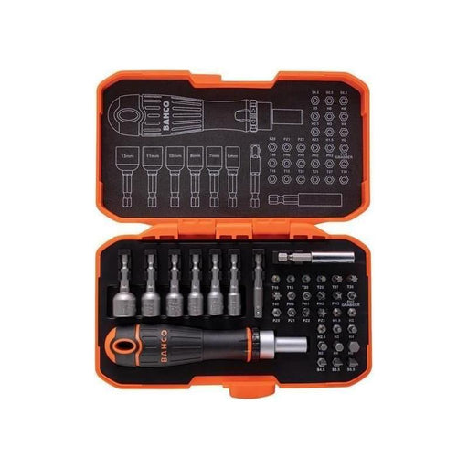 Bahco 59/S36BCR Ratcheting Coloured Bit Set, 36 Piece Bahco - RockBottom Northampton