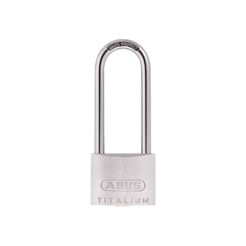 Abus Mechanical 64TI/50mm TITALIUM™ Padlock 80mm Long Shackle Carded ABUS Mechanical - RockBottom Northampton 