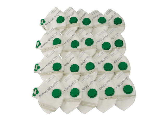 Draper FFP3 Fold Flat Mask SI MOD, White (Pack of 20) 20628 Draper - Town Tools 