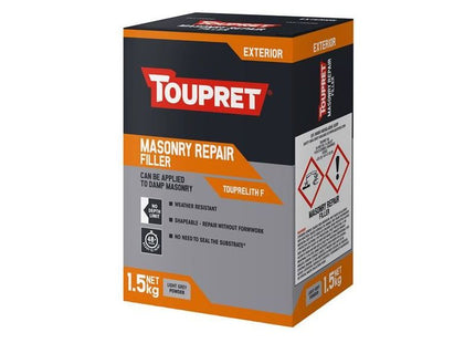 Toupret Exterior Masonry Repair Filler 1.5kg Toupret - RockBottom Northampton