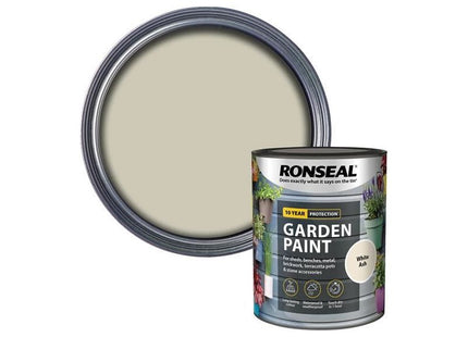 Ronseal Garden Paint White Ash 750ml Ronseal - RockBottom Nothampton