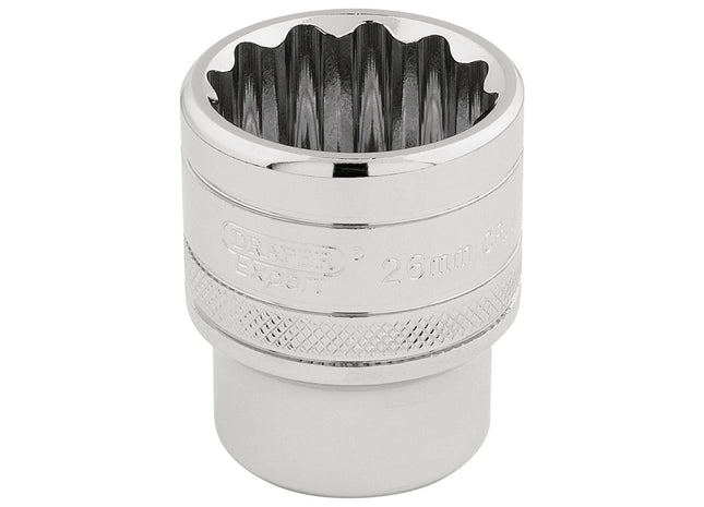 Draper HI-TORQ 12 Point Socket, 1/2" Sq. Dr., 26mm 33441 Draper - Town Tools 