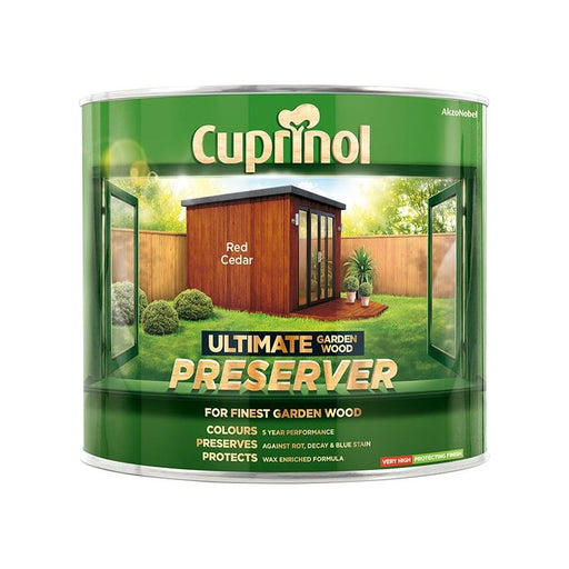 Cuprinol Ultimate Garden Wood Preserver Red Cedar 1 litre Cuprinol - RockBottom Northampton