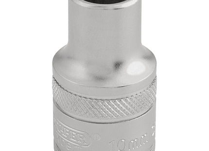 Draper 6 Point Metric Socket, 1/2" Sq. Dr., 10mm 16598 Draper - Town Tools 