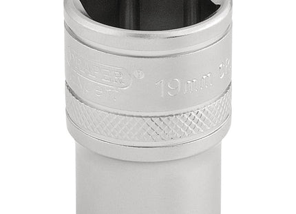 Draper 6 Point Metric Socket, 1/2" Sq. Dr., 19mm 16609 Draper - Town Tools 
